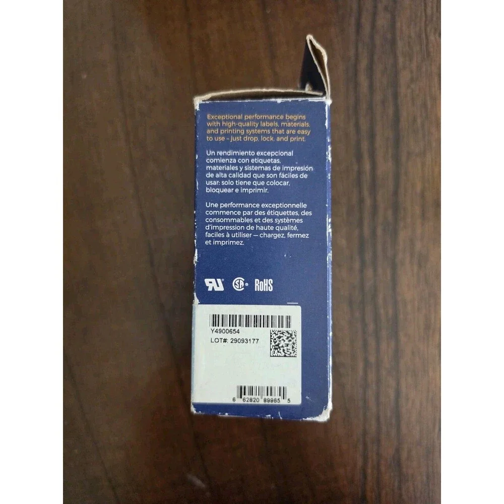 Brady M21-750-499 Black on White Nylon Cloth Label Cartridge 3/4